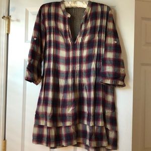 CP Shades cotton flannel tunic